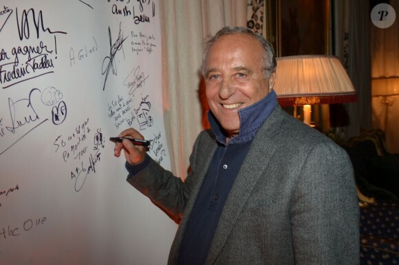 Daniel Hechter lors de la soirée d'anniversaire d'Henri Leconte qui célébrait ses 50 ans au restaurant Très Honoré à Paris le 30 mai 2013