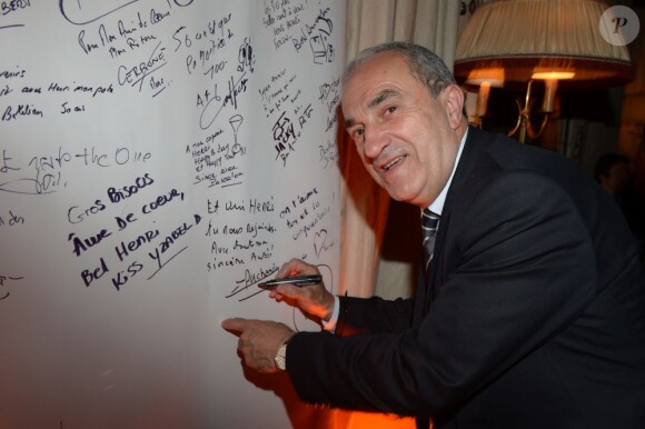 Jean Gachassin lors de la soirée d'anniversaire d'Henri Leconte qui célébrait ses 50 ans au restaurant Très Honoré à Paris le 30 mai 2013