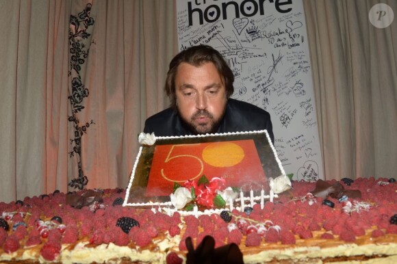 Henri Leconte lors de la soirée d'anniversaire d'Henri Leconte qui célébrait ses 50 ans au restaurant Très Honoré à Paris le 30 mai 2013