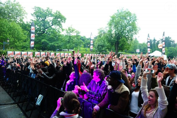 Exclusif - Le public, déchaîné lors du concert NRJ in the Park au Parc Floral. Paris, le 30 mai 2013.