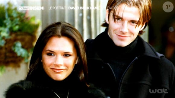 David Beckham et Victoria Beckham. Le Spice Boy a fait sa demande le 24 janvier 1998, une date qu'il commente avec Sandrine Quétier dans l'émission 50 MN Inside du 1er juin 2013 sur TF1