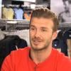David Beckham lors d'une interview qu'il a donné à Sandrine Quétier sur TF1 le 1er juin 2013 dans l'émission 50 MN Inside