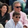 Alain Afflelou et sa compagne Christine à Roland-Garros le 1er juin 2013.