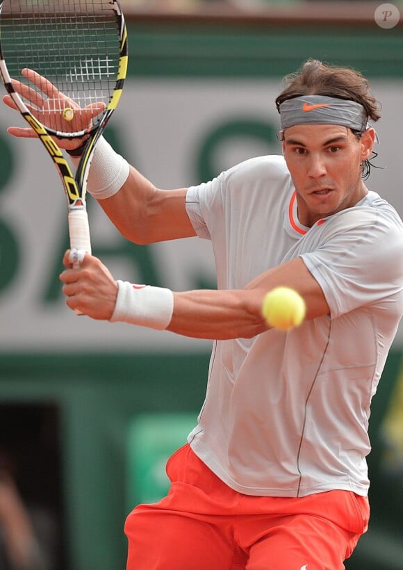 Rafael Nadal à Roland-Garros le 1er juin 2013.