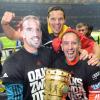 Franck Ribéry a décroché la Coupe d'Allemagne face au VfB Stuttgart le 1er juin 2013 au Stade Olympique de Berlin (3-2)