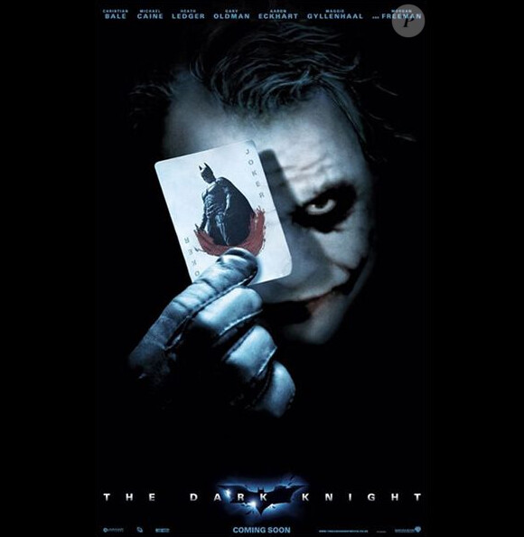 Affiche du film The Dark Knight (2008) avec Heath Ledger en Joker