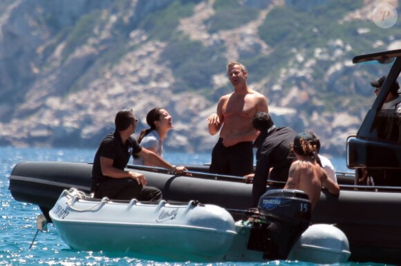 Vladimir Doronin et sa nouvelle compagne Luo Zilin en vacances à Ibiza le 03/06/2013