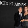 Giorgio Armani et son amie Sophia Loren à l'exposition Eccentrico à Rome qui célèbre la maison Armani. Le 5 juin 2013