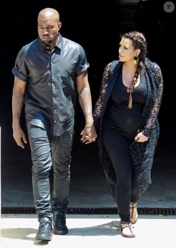 Kim Kardashian et Kanye West à Los Angeles, le 10 mai 2013.