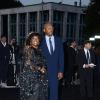 Samuel L. Jackson et sa femme LaTanya Richardson  à la soirée Giorgio Armani à Rome, le 5 juin 2013.