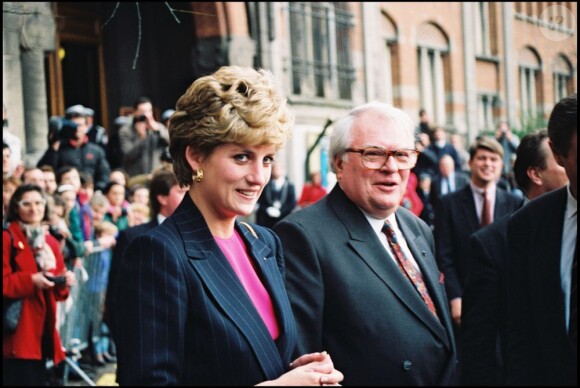 Pierre Mauroy et Lady Diana le 2 mai 1993