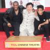 Chris Tucker, Jackie Chan et Jaden Smith à Hollywood, le 6 juin 2013.
