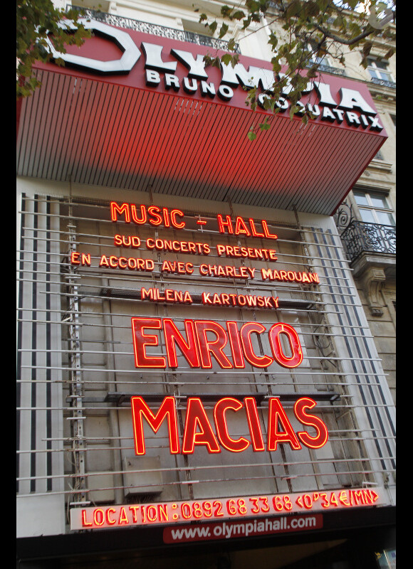 50 ans de carrière à l'Olympia pour Enrico Macias, le 7 septembre 2012.