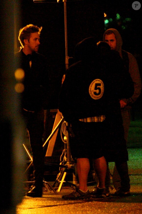 Ryan Gosling sur le tournage du film How To Catch A Monster à Detroit le 5 juin 2013.