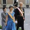 La princesse Takamado du Japon au mariage de la princesse Madeleine de Suède et de Chris O'Neill au palais royal à Stockholm le 8 juin 2013.