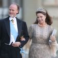 Invités au mariage de la princesse Madeleine de Suède et de Chris O'Neill au palais royal à Stockholm le 8 juin 2013.