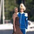 La princesse Charlene de Monaco arrivant au palais Drottningholm, le 8 juin 2013 à Stockholm, pour la réception du mariage de la princesse Madeleine de Suède et de Chris O'Neill.