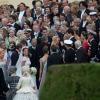 Le cortège à son arrivée à Drottningholm au mariage de la princesse Madeleine de Suède le 8 juin 2013