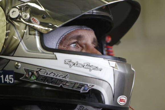 Patrick Dempsey prêt aux 24 heures du Mans, le 9 juin 2013.