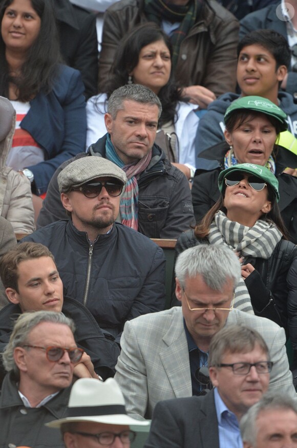 Leonardo DiCaprio lors de la finale de Roland-Garros le 9 juin 2013, opposant Rafael Nadal à David Ferrer