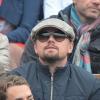 Lukas Haas et Leonardo DiCaprio lors de la finale de Roland-Garros le 9 juin 2013, opposant Rafael Nadal à David Ferrer