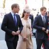Kate Middleton enceinte de plus de 7 mois lors du soixantenaire du couronnement d'Elizabeth II à Westminster, le 4 juin 2013.