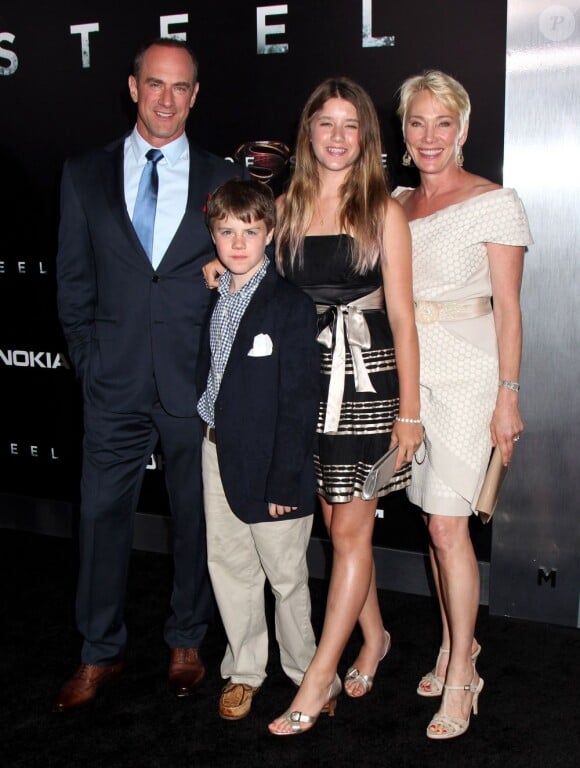 Christopher Meloni en famille lors de l'avant-première de Man of Steel à New York le 10 juin 2013