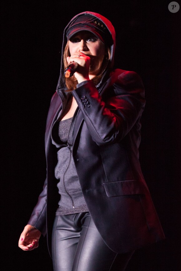 La chanteuse Lââm lors de la soirée Pour La Tunisie qu'on aime, qui s'est déroulée à L'Olympia à Paris, le 10 juin 2013.