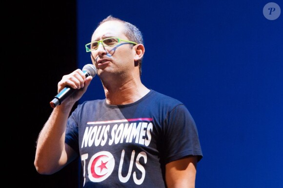 Hatem Karoui lors de la soirée Pour La Tunisie qu'on aime, qui s'est déroulée à L'Olympia à Paris, le 10 juin 2013.