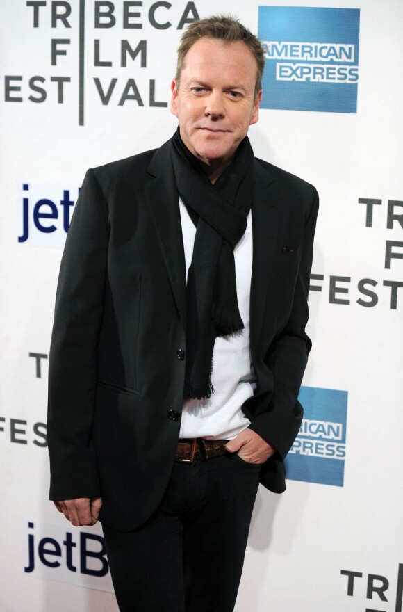 Kiefer Sutherland à la première de The Reluctant Fundamentalist lors du festival de Tribeca à New York, le 22 avril 2013.