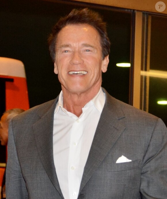 Arnold Schwarzenegger au Japon, le 20 février 2013.