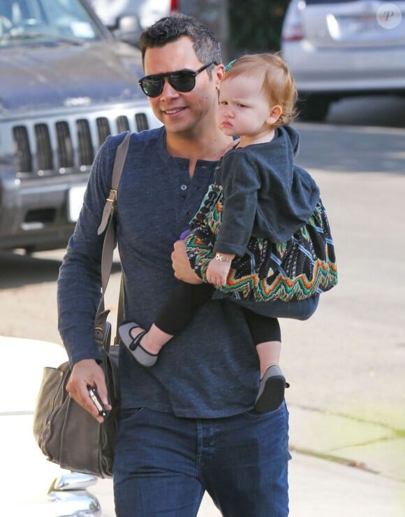 Cash Warren et sa fille Haven vont prendre leur petit-déjeuner au restaurant le Pain Quotidien à West Hollywood le 3 novembre 2012.