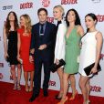 Le cast lors de la soirée de lancement de la dernière saison de la série Dexter, le 15 juin 2013 à Los Angeles.