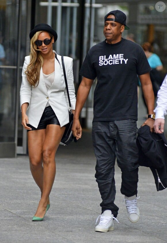 Beyoncé et Jay-Z à New York, le 2 juin 2013.