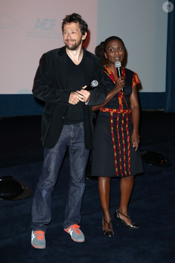 Clément Oubrerie, Marguerite Abouet lors de la présentation du film Aya de Yopougon dans le cadre du Champs-Elysées Film Festival le 17 juin 2013