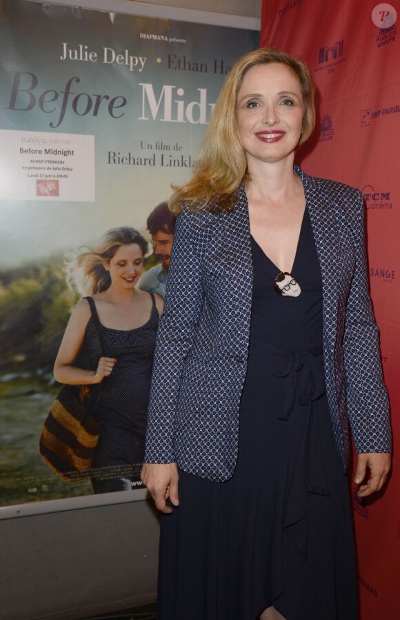 Julie Delpy lors de la présentation du film Before Midnight dans le cadre du Champs-Elysées Film Festival le 17 juin 2013