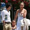 Jennifer Lopez et son ex-mari Marc Anthony vont chercher leur fille Emme à l'école, à Los Angeles, le 19 juin 2013.