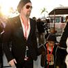Brad Pitt et Maddox à Miami, le 7 février 2010.