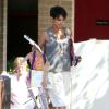 Halle Berry, enceinte, à la sortie d'une réunion parents/professeurs a l'école de sa fille Nahla à Los Angeles, le 20 juin 2013.