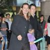 Brad Pitt et son fils Pax Jolie-Pitt en Corée du Sud à Séoul le 11 juin 2013