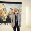 Le peintre russe Erik Boulatov à son exposition à la Villa Paloma à Monaco, le 24 juin 2013.