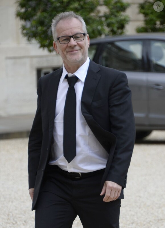 Thierry Frémaux arrive au déjeuner avec le président de la République au palais de l'Elysée à Paris, le 26 juin 2013.