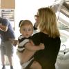 Reese Witherspoon et son bébé Tennessee quittent le pédiatre à Santa Monica, Los Angeles, le 26 Juin 2013.