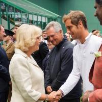 Wimbledon 2013: Camilla Parker Bowles, Richard Gasquet, une rencontre inattendue