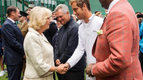 Wimbledon 2013: Camilla Parker Bowles, Richard Gasquet, une rencontre inattendue