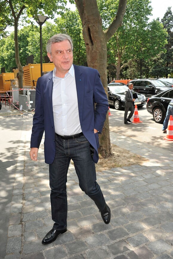 Sidney Toledano au défilé Dior Homme printemps-été 2014 à Paris, le 29 juin 2013.