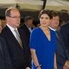 Charlotte Casiraghi et le Prince Albert II de Monaco lors du Jumping International de Monte-Carlo, le 29 juin 2013.