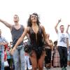 La chanteuse Shy'M et le danseur Chris Marques font le buzz au Sacre Coeur pour la prochaine emission "Danse avec les Stars" a Paris. Le 2 juillet 2013 02/07/2013 - Paris