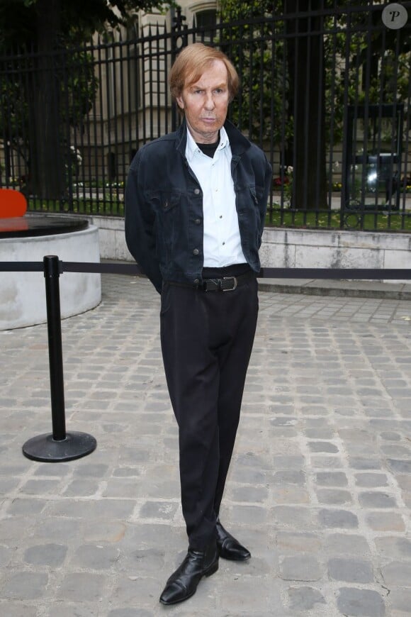 Claude Montana au défilé Julien Fournié, à l'hôtel Dassault à Paris, le 2 juillet 2013.