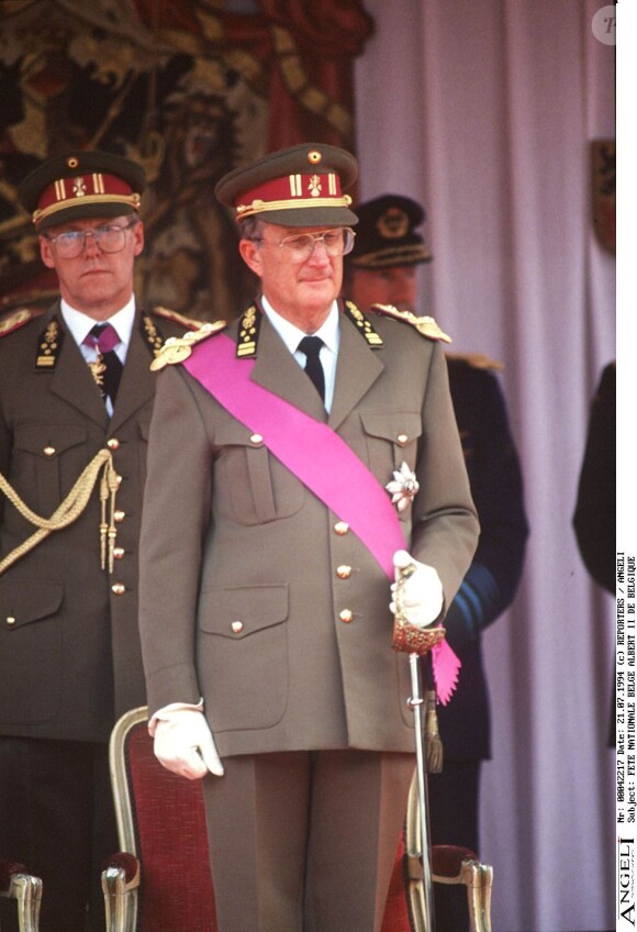 Le roi Albert II de Belgique lors de la fête nationale, le 21 juillet 1994.